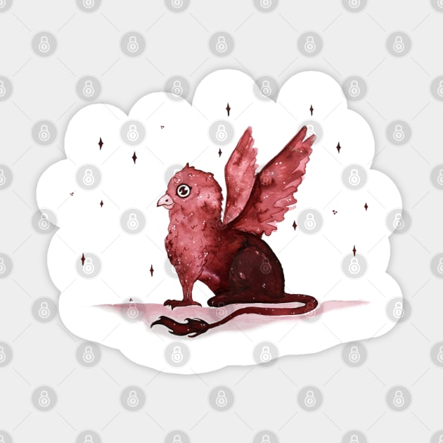 Cute Griffin Sticker by Hana Nekrep Art